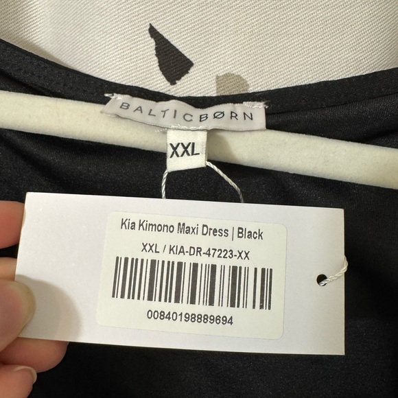 Baltic Born- Black Kia Kimono Maxi Dress - Picture 10 of 11